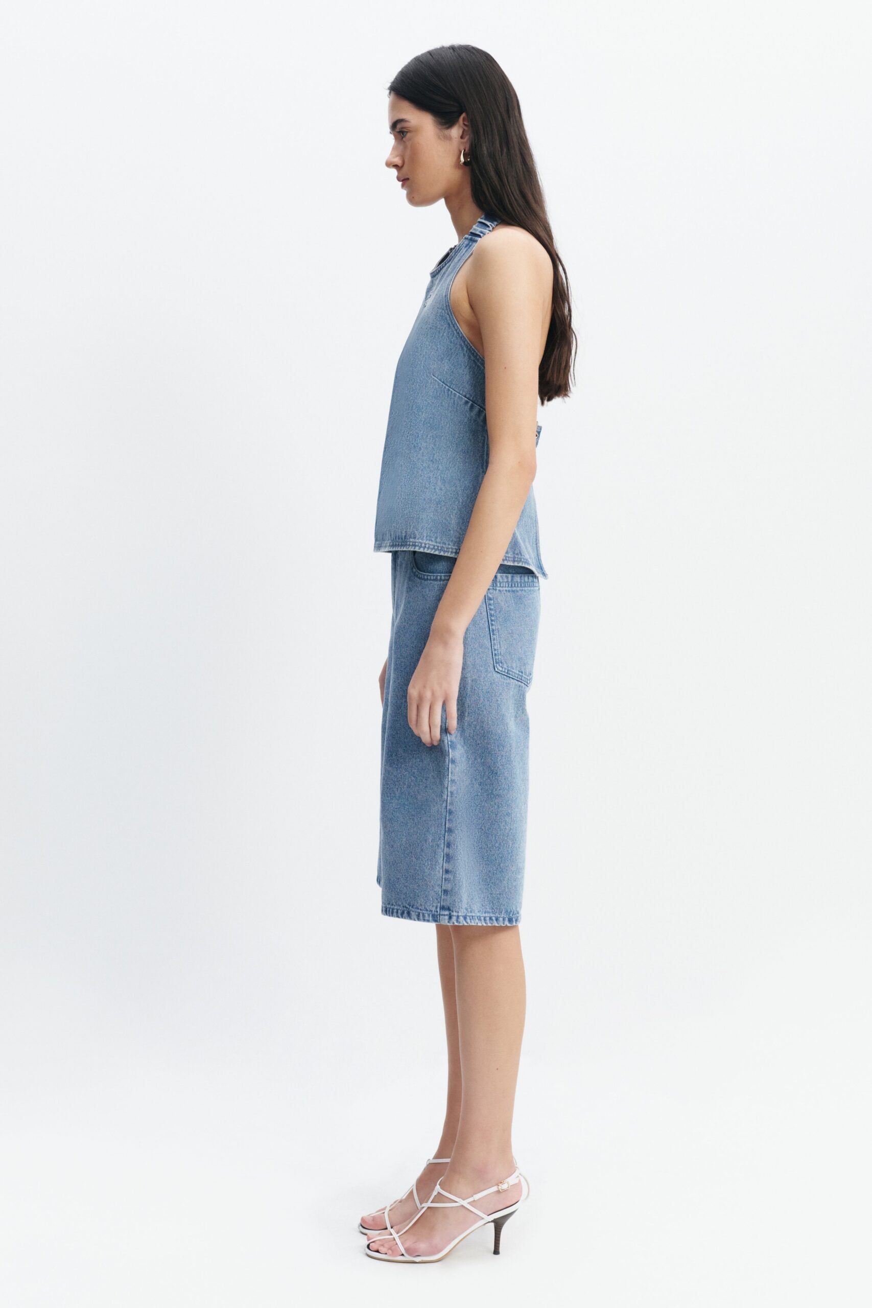 MNAJE200926190225045_3 Aje Kendall Denim Jort - Image 3