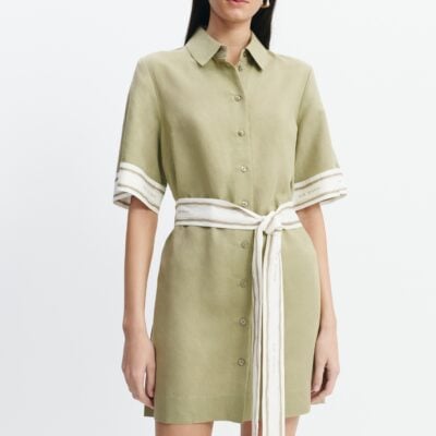 Aje Ivara Mini Shirt Dress - Image 1