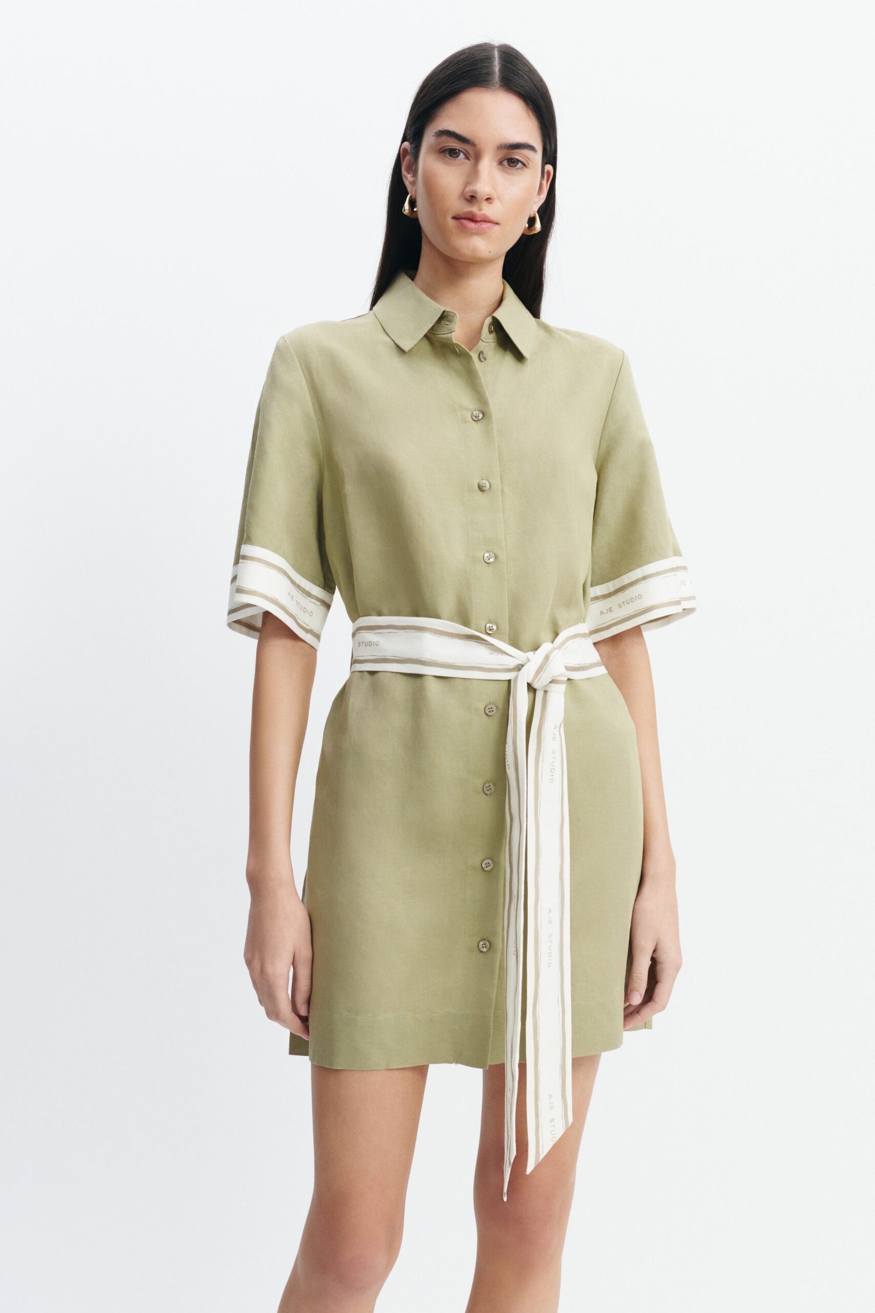 Aje Ivara Mini Shirt Dress - Image 1