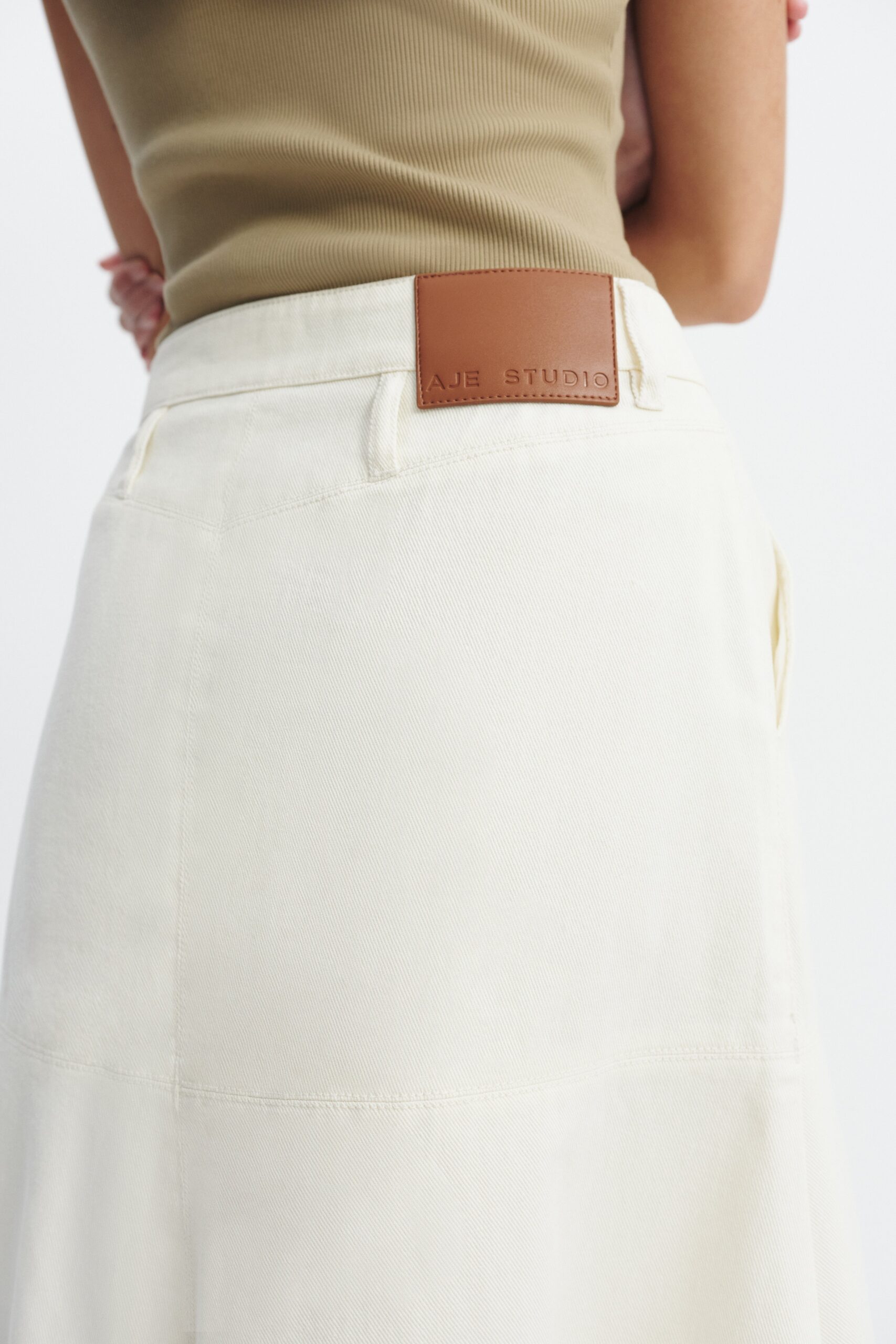 Aje Elsie Denim Midi Skirt - Image 3