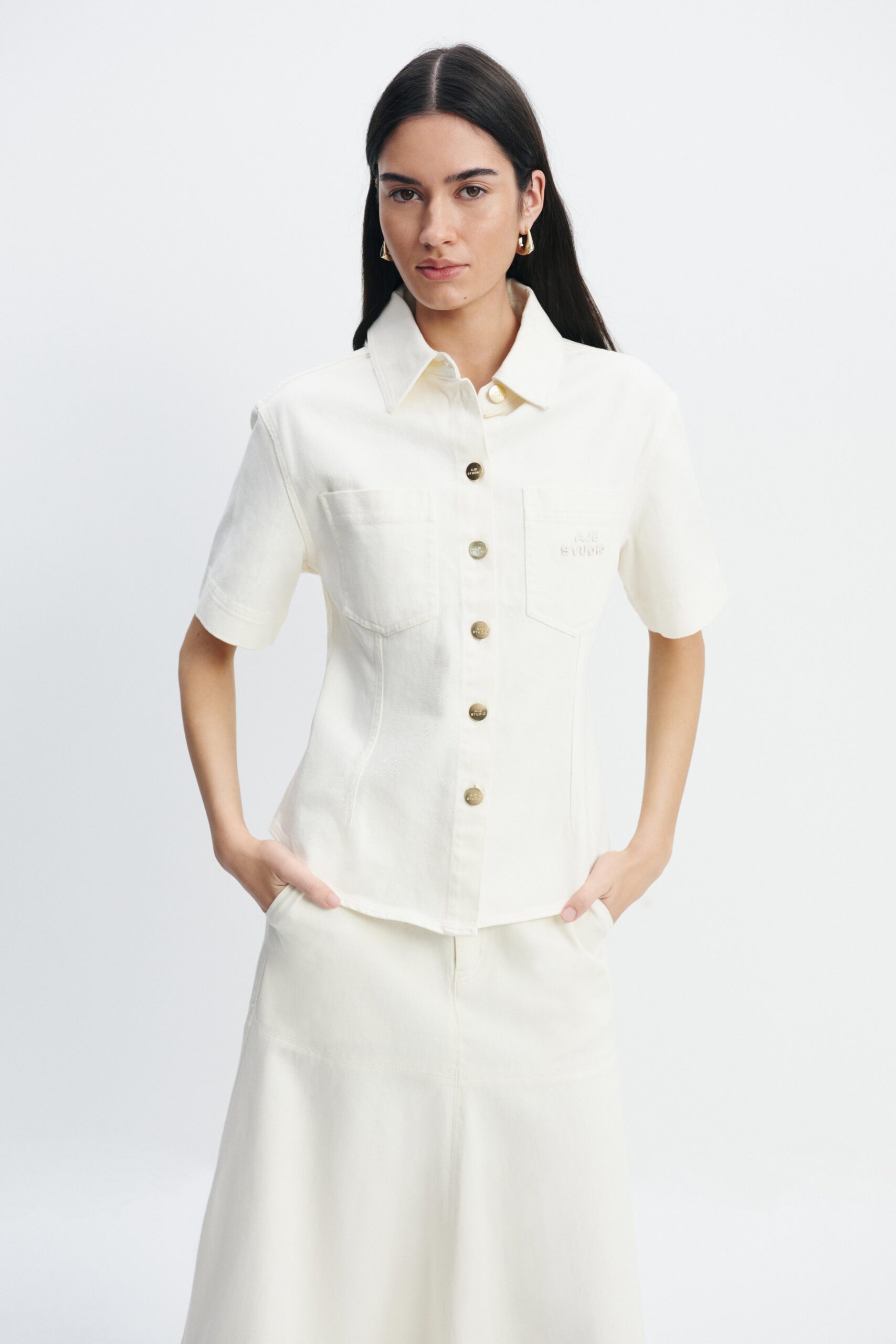 Aje Elsie Belted Shirt - Image 1