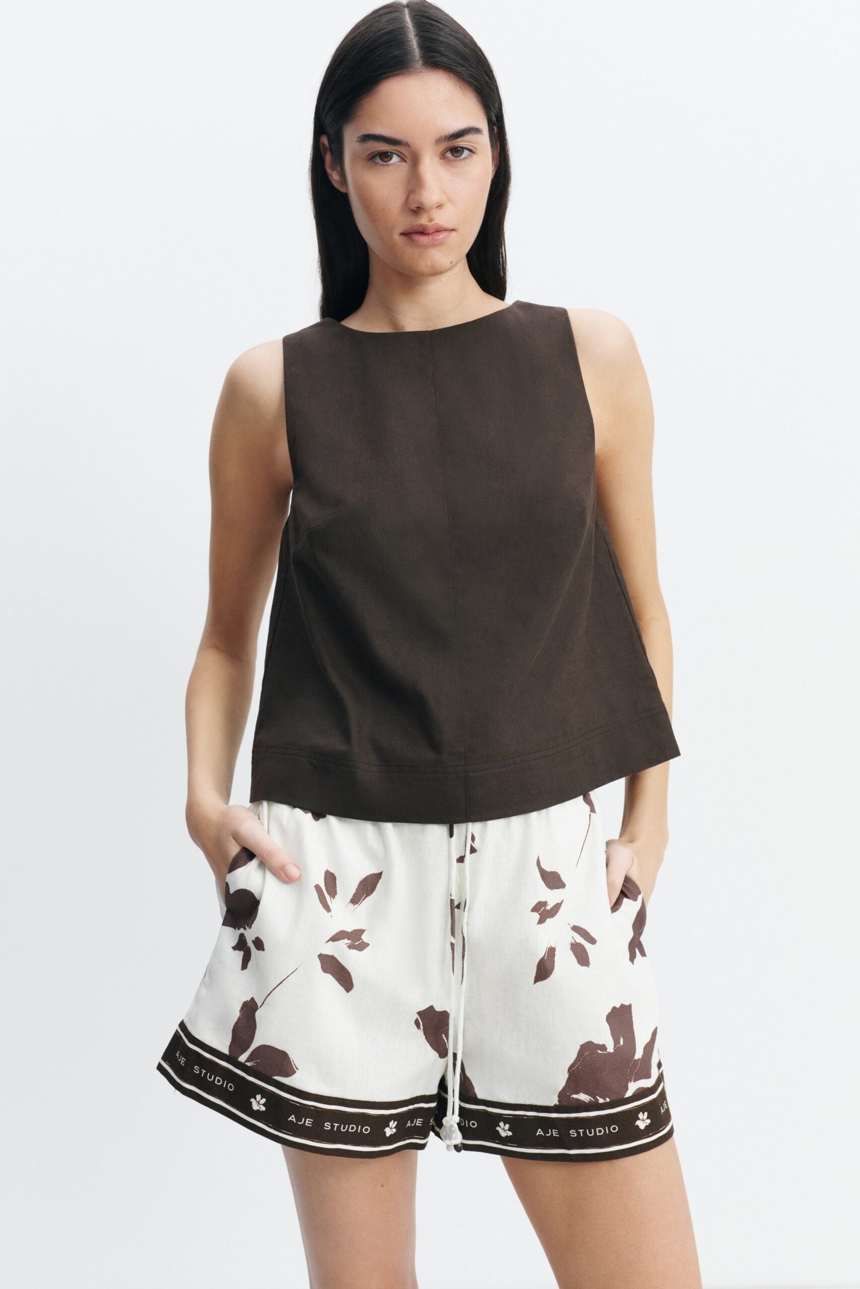 Aje Corine High Neck Top - Image 1