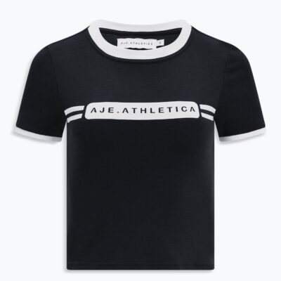 Aje Contrast Logo Baby Tee - Image 2