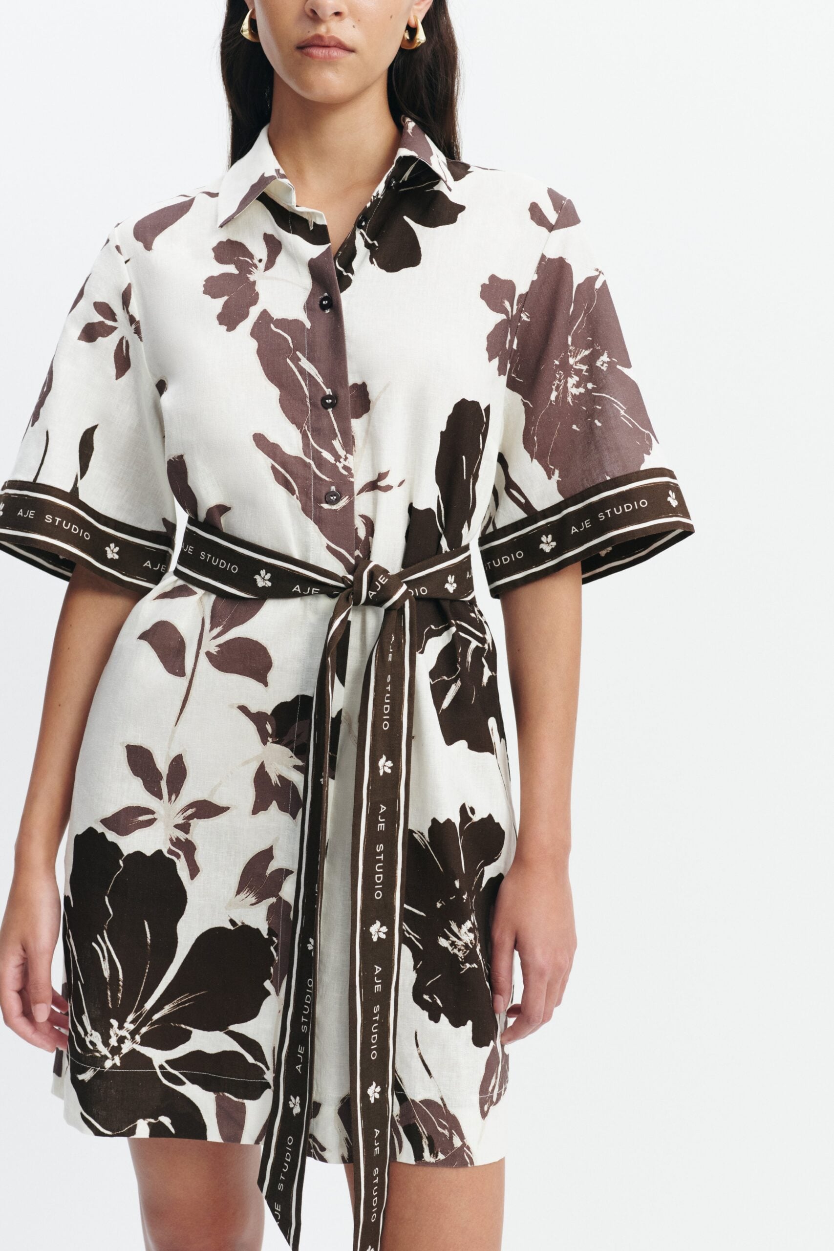 MNAJE200926190225080_3 Aje Addie Mini Shirt Dress - Image 3