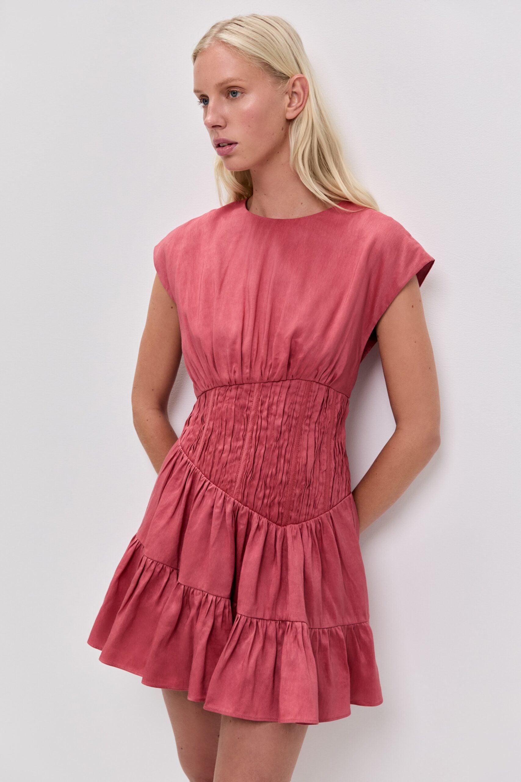 MNAJE200926190225089_3 Aje Ecliptica Mini Dress - Image 3