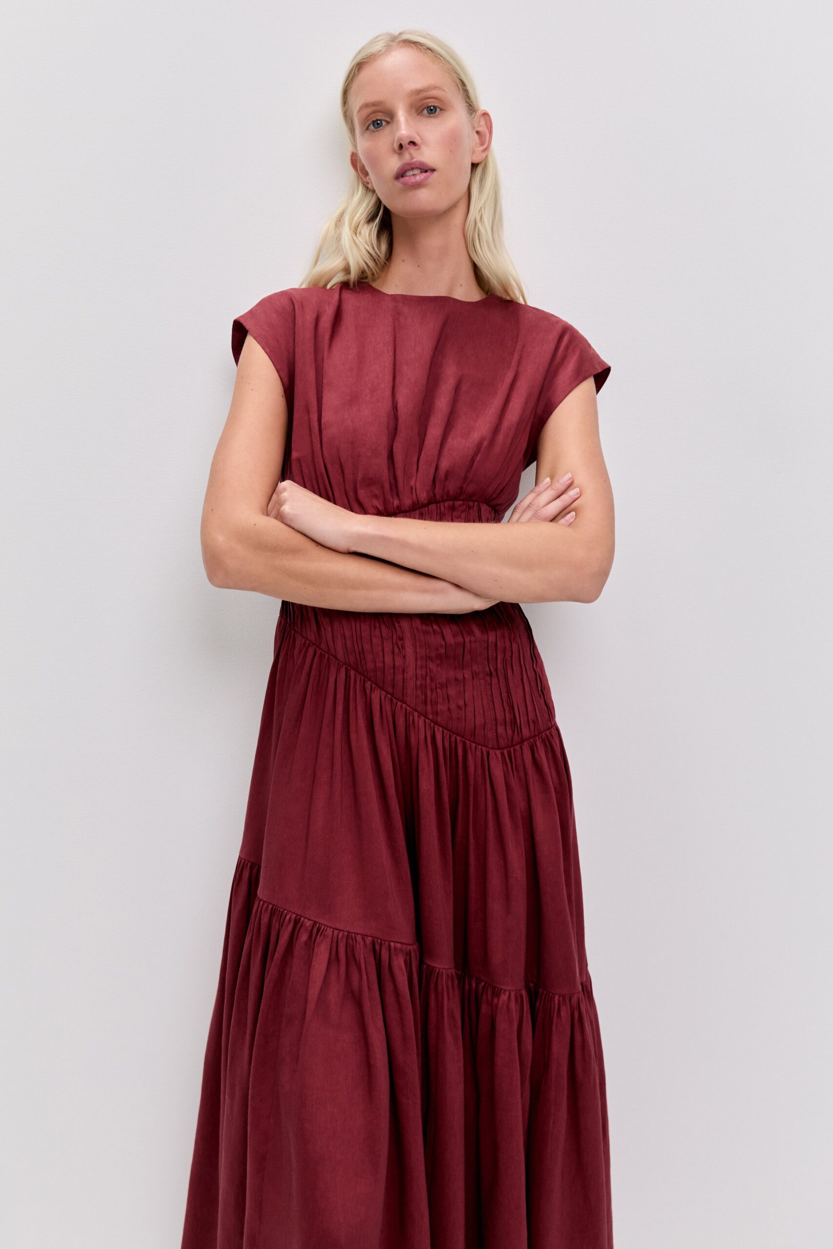 MNAJE200926190225090_3 Aje Ecliptica Midi Dress - Image 3