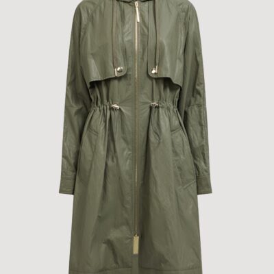 Aje Drawcord Hooded Trench Coat - Image 2