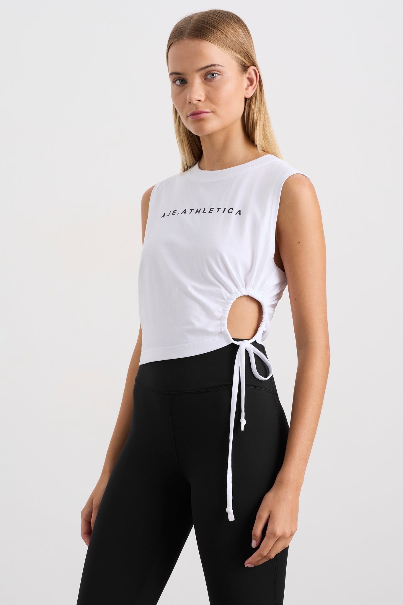 Aje Drawcord Cut Out Tank 158 - Image 1