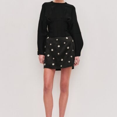 Aje Demi Crystal Mini Skirt - Image 1