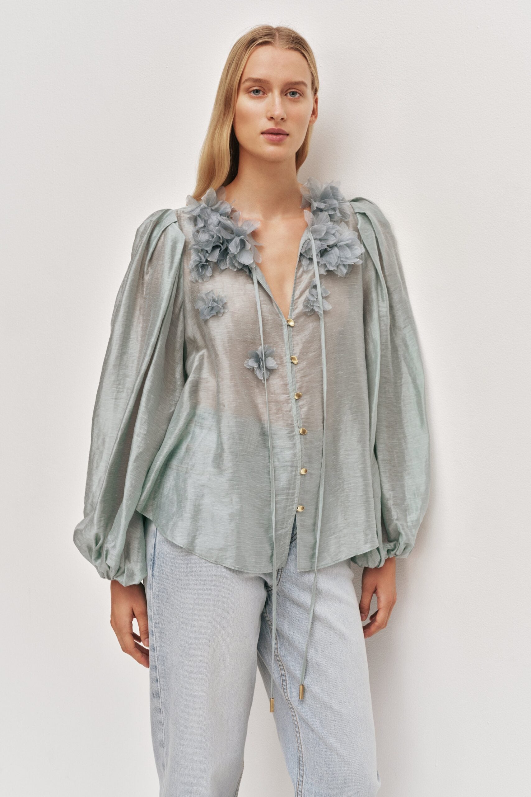 MNAJE200926190225102_3 Aje Demi Blouse - Image 3