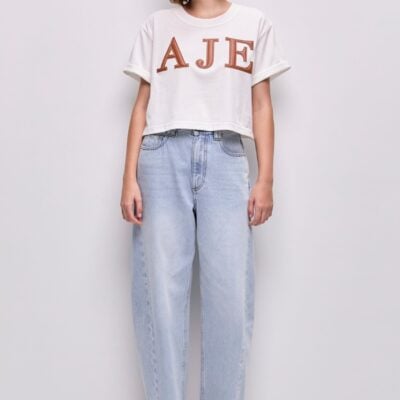Aje Danila Logo Cropped Tee - Image 1