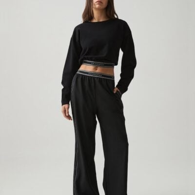 Aje Cropped Elastic Logo Crew - Image 1