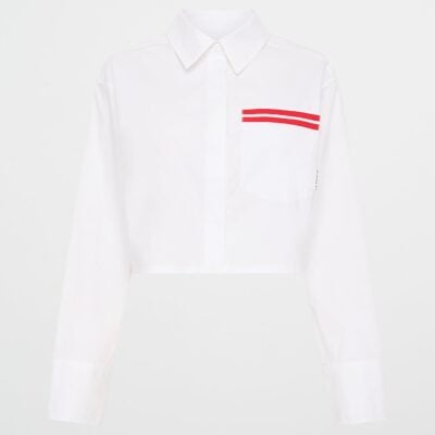 Aje Cropped Cotton Shirt 462 - Image 2
