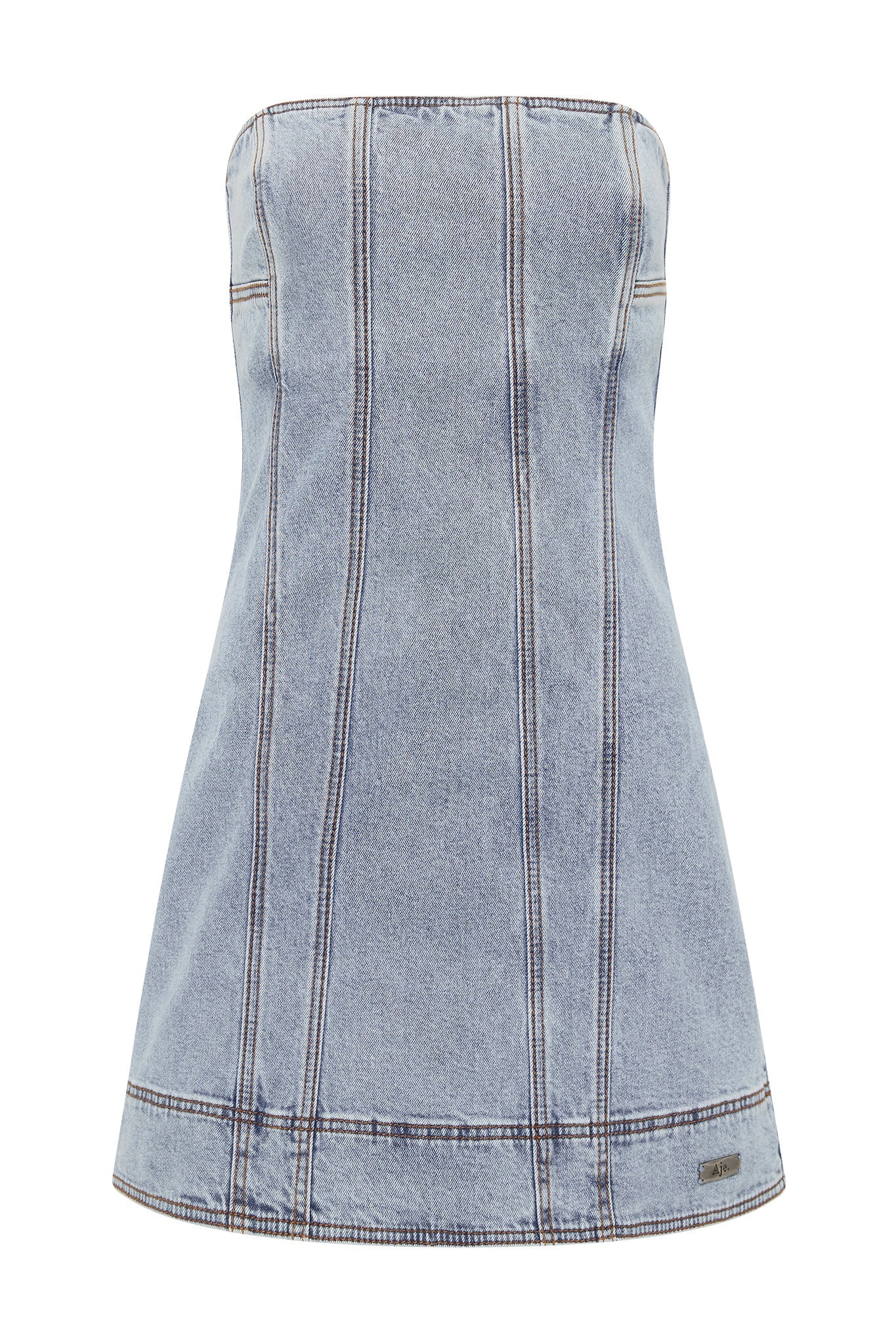 MNAJE200926190225123_2 Aje Corie Denim Mini Dress - Image 2