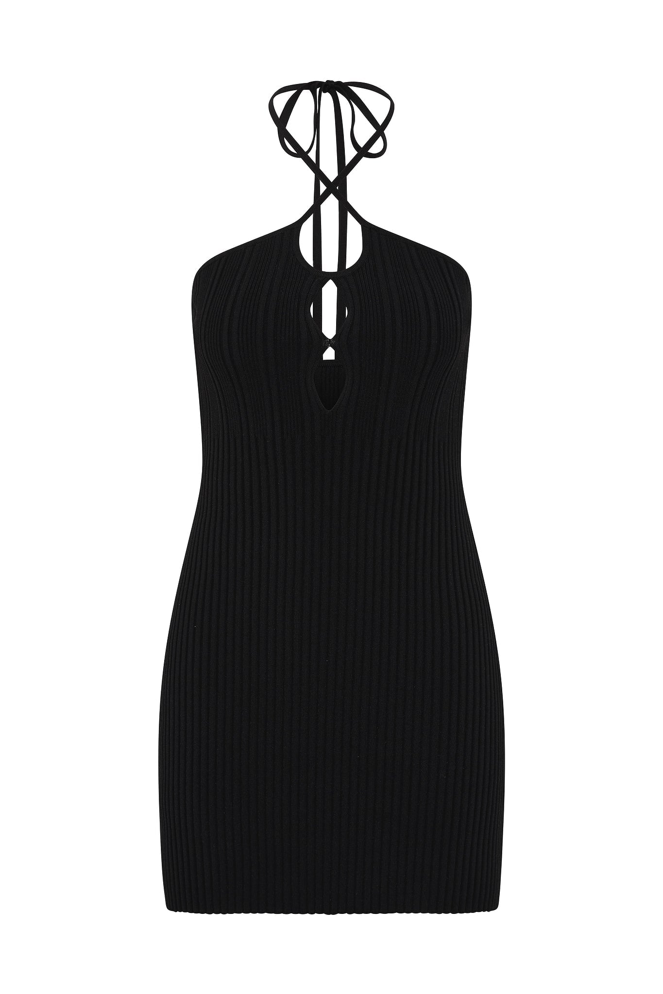 MNAJE200926190225124_2 Aje Coraline Halter Mini Dress - Image 2
