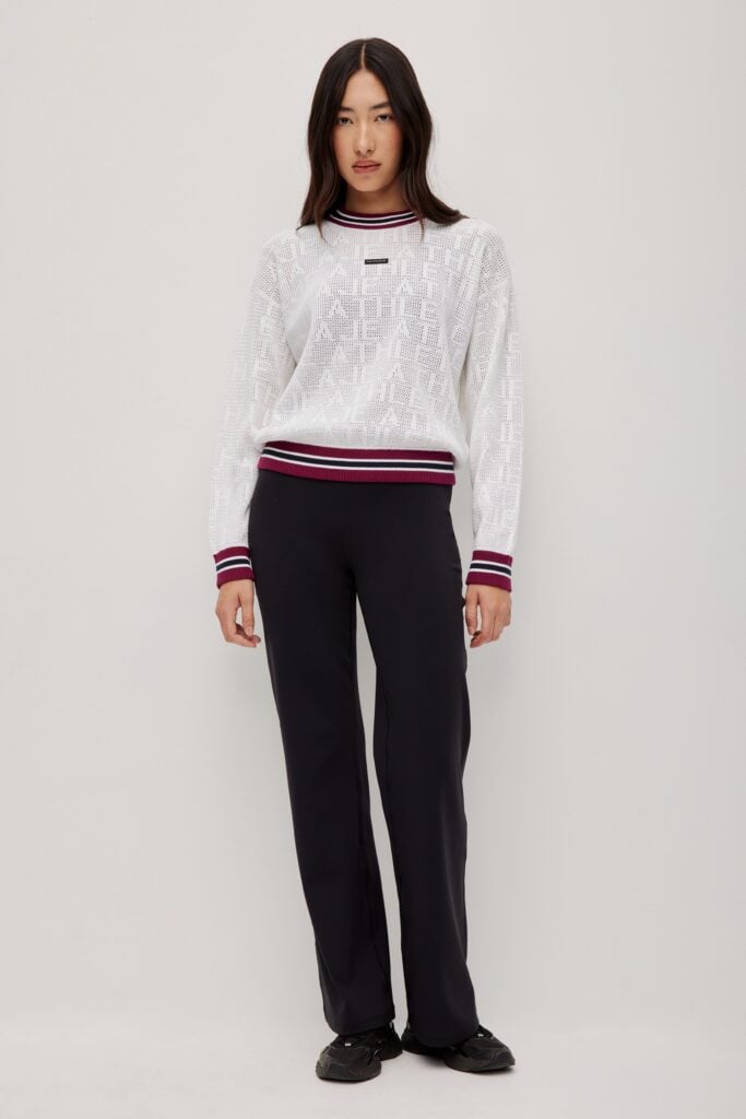 Aje Contrast Logo Knit Crew 417 - Image 1