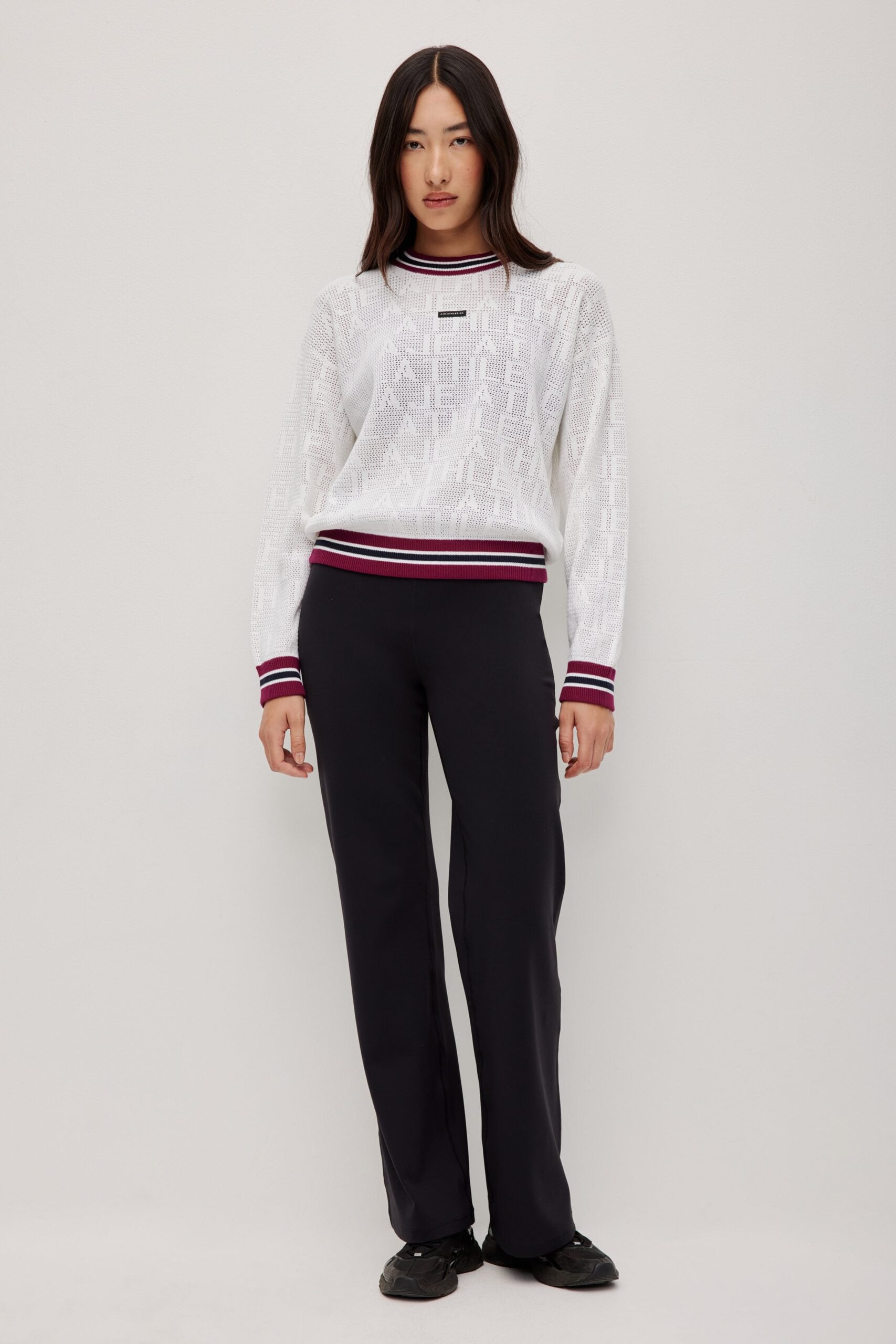 Aje Contrast Logo Knit Crew 417 - Image 1