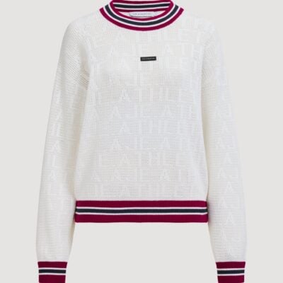 Aje Contrast Logo Knit Crew 417 - Image 2