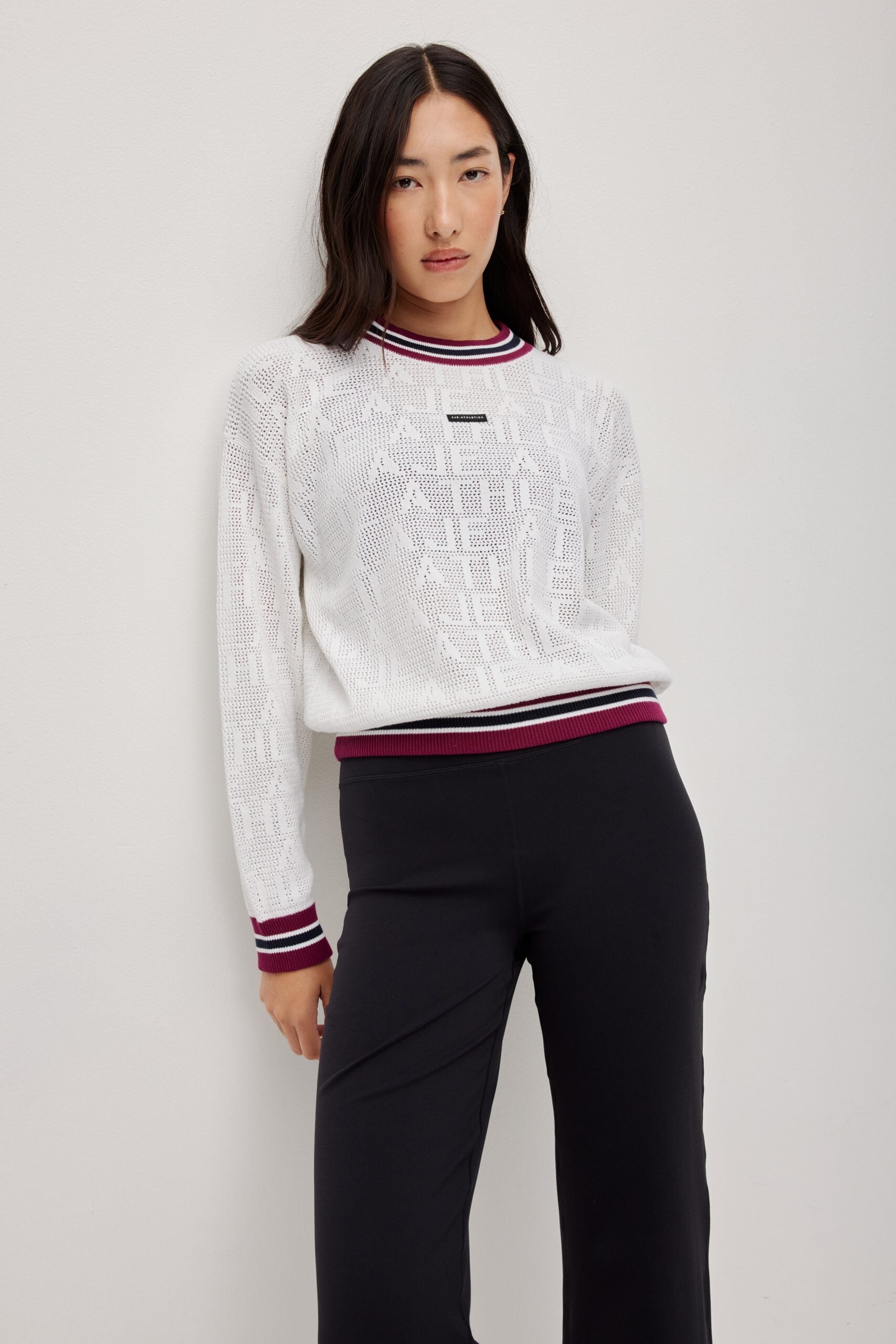 Aje Contrast Logo Knit Crew 417 - Image 3