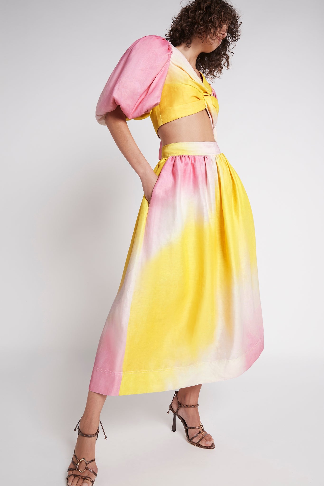 MNAJE200926190225139_3 Aje Cloud Burst Midi Skirt - Image 3