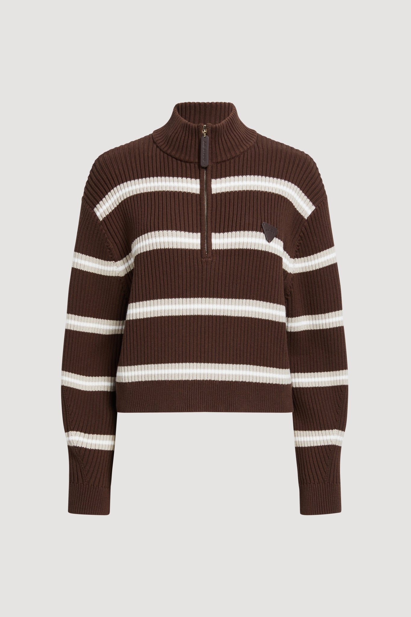 MNAJE200926190225140_2 Aje Clara 1/4 Zip Stripe Jumper - Image 2