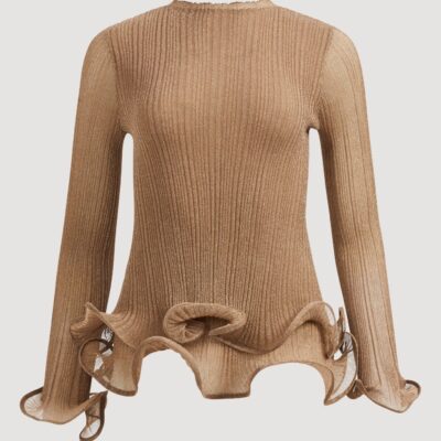 Aje Ciela Ruffle Knit Top - Image 2