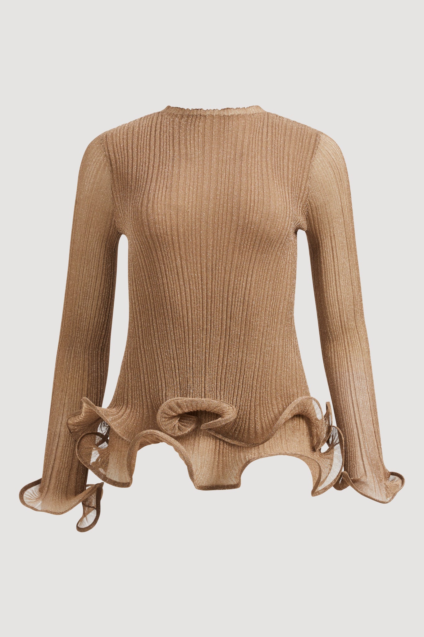 MNAJE200926190225142_2 Aje Ciela Ruffle Knit Top - Image 2