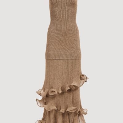 Aje Ciela Ruffle Knit Maxi Dress - Image 2