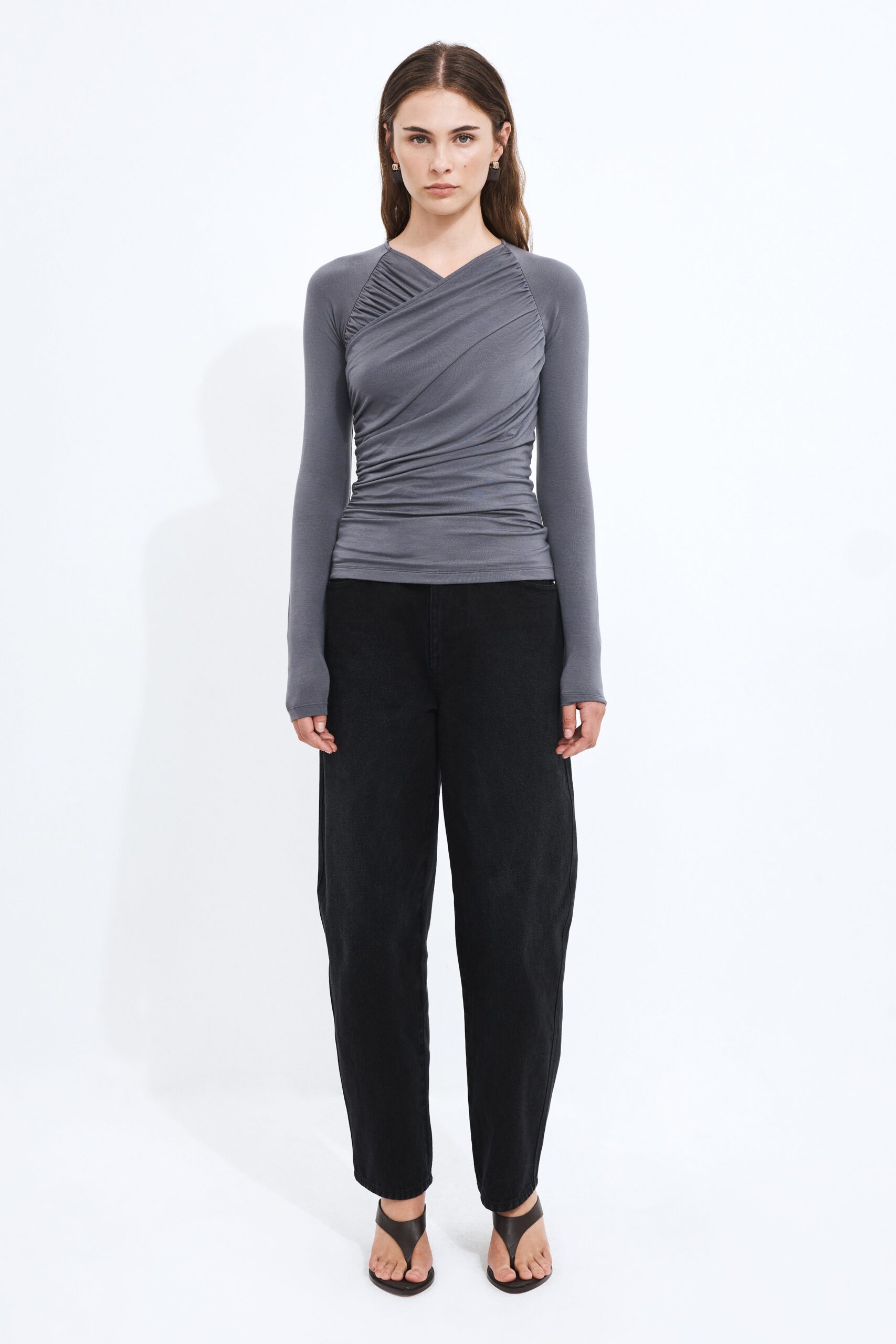 MNAJE200926190225146_3 Aje Chloe Wrap Top - Image 3