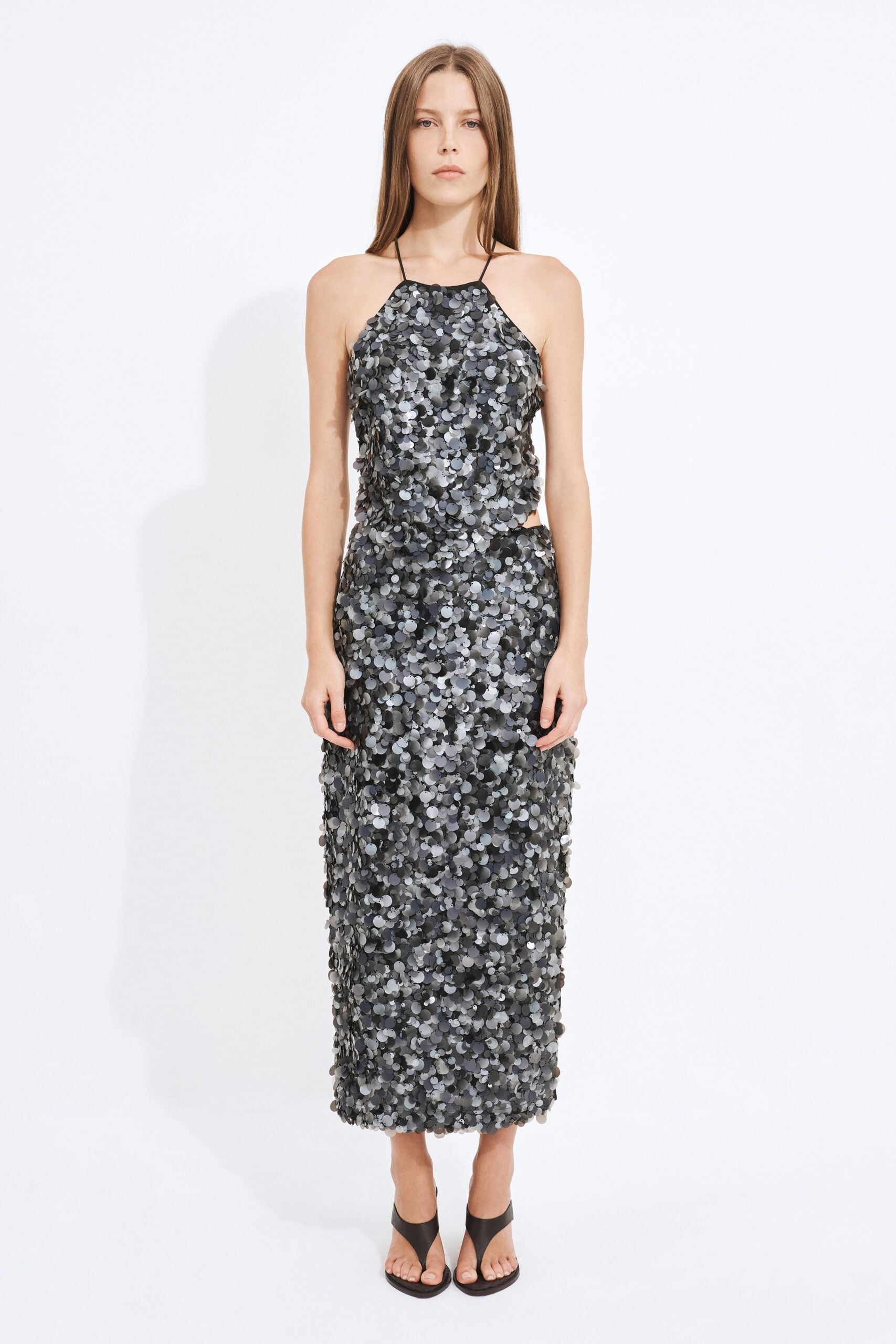Aje Charlie Sequin Midi Skirt - Image 1