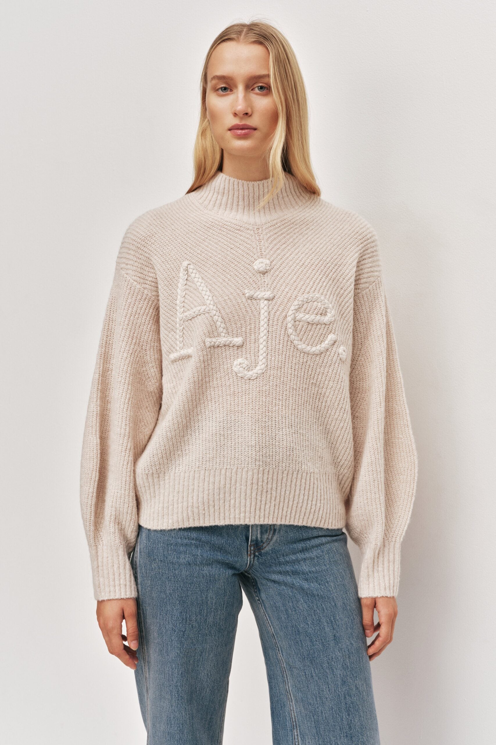 MNAJE200926190225149_3 Aje Cassandre Logo Jumper - Image 3