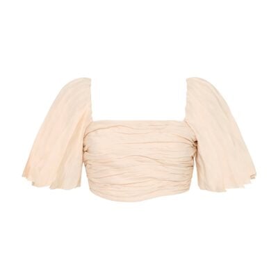 Aje Cari Ruched Crop Top - Image 2