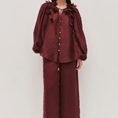 Aje Camille Flower Blouse - Image 1
