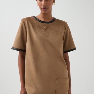 Aje Calyx Vegan Suede Dress - Image 1