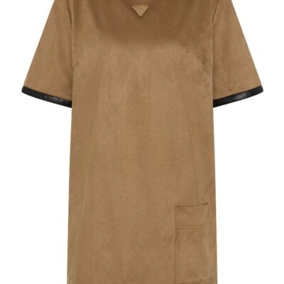 Aje Calyx Vegan Suede Dress - Image 2
