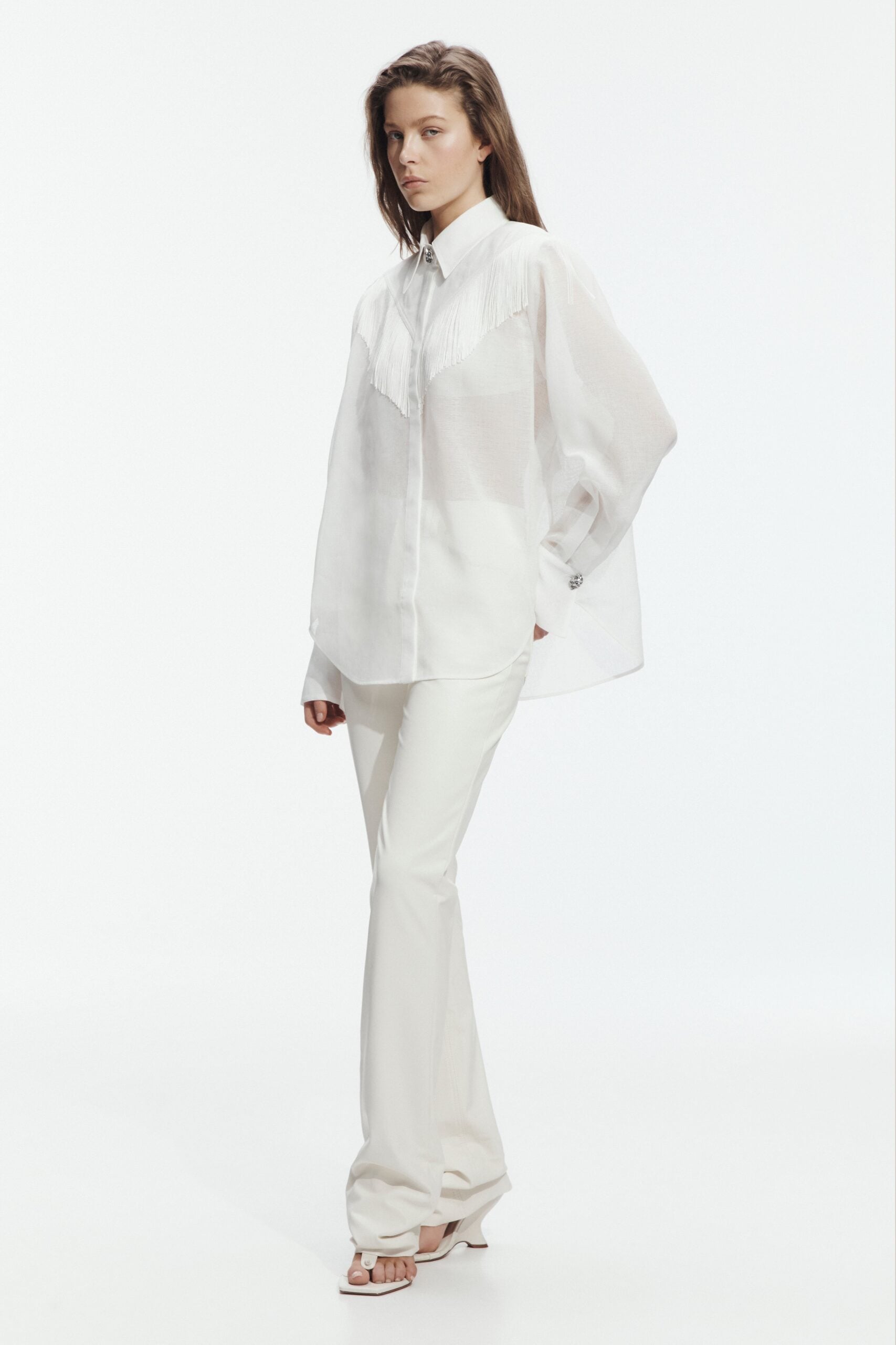 MNAJE270926190251005_3 Aje Farrow Fringe Shirt - Image 3