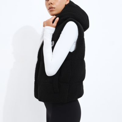 Aje Sherpa Sleevless Vest - Image 1