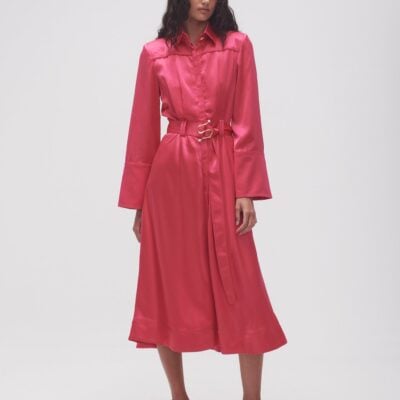 Aje Echo Belted Midi Shirt Dress - Image 1