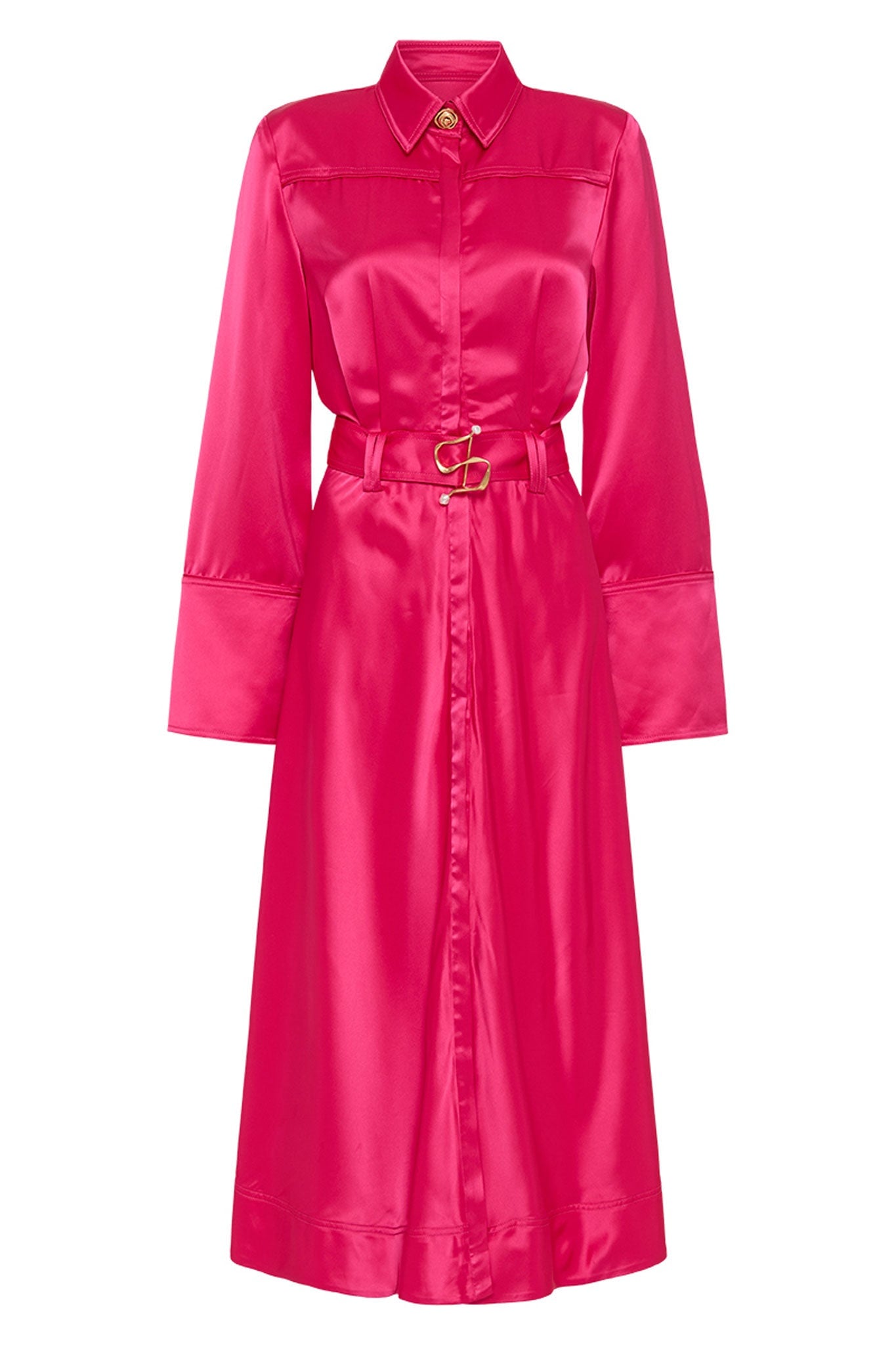 MNAJE270926190251018_2 Aje Echo Belted Midi Shirt Dress - Image 2