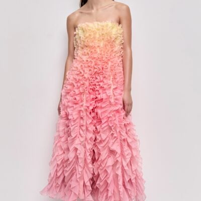 Aje Delphie Frill Midi Dress - Image 1
