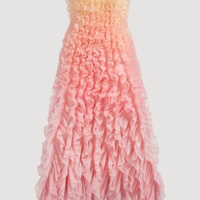 Aje Delphie Frill Midi Dress - Image 2