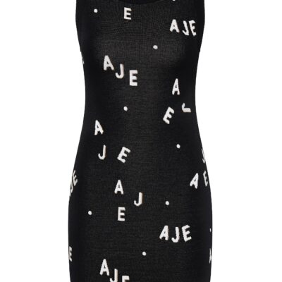 Aje Decora Logo Knit Mini Dress - Image 2