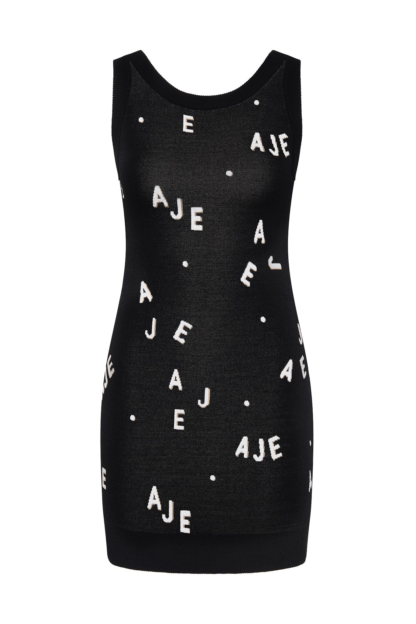 MNAJE270926190251026_2 Aje Decora Logo Knit Mini Dress - Image 2