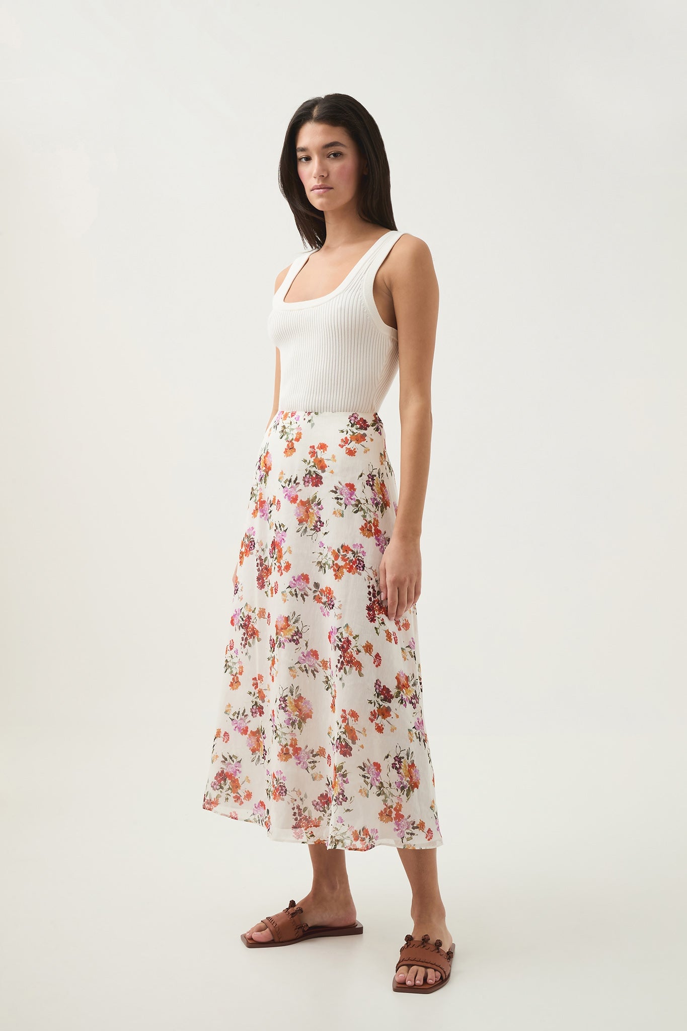 Aje Cyma Circular Midi Skirt - Image 1