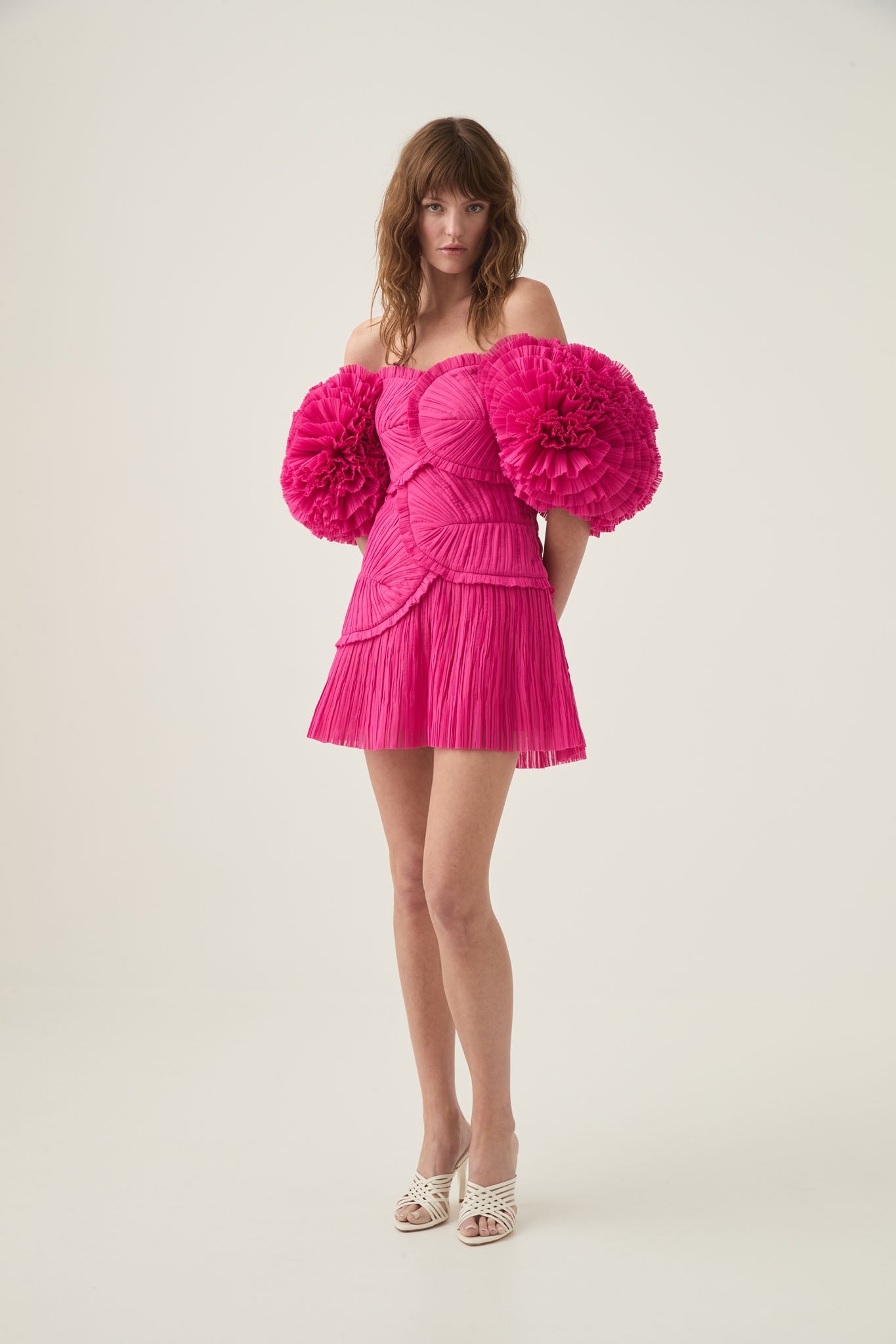 MNAJE270926190251033_3 Aje Crystallise Pleated Mini Dress - Image 3