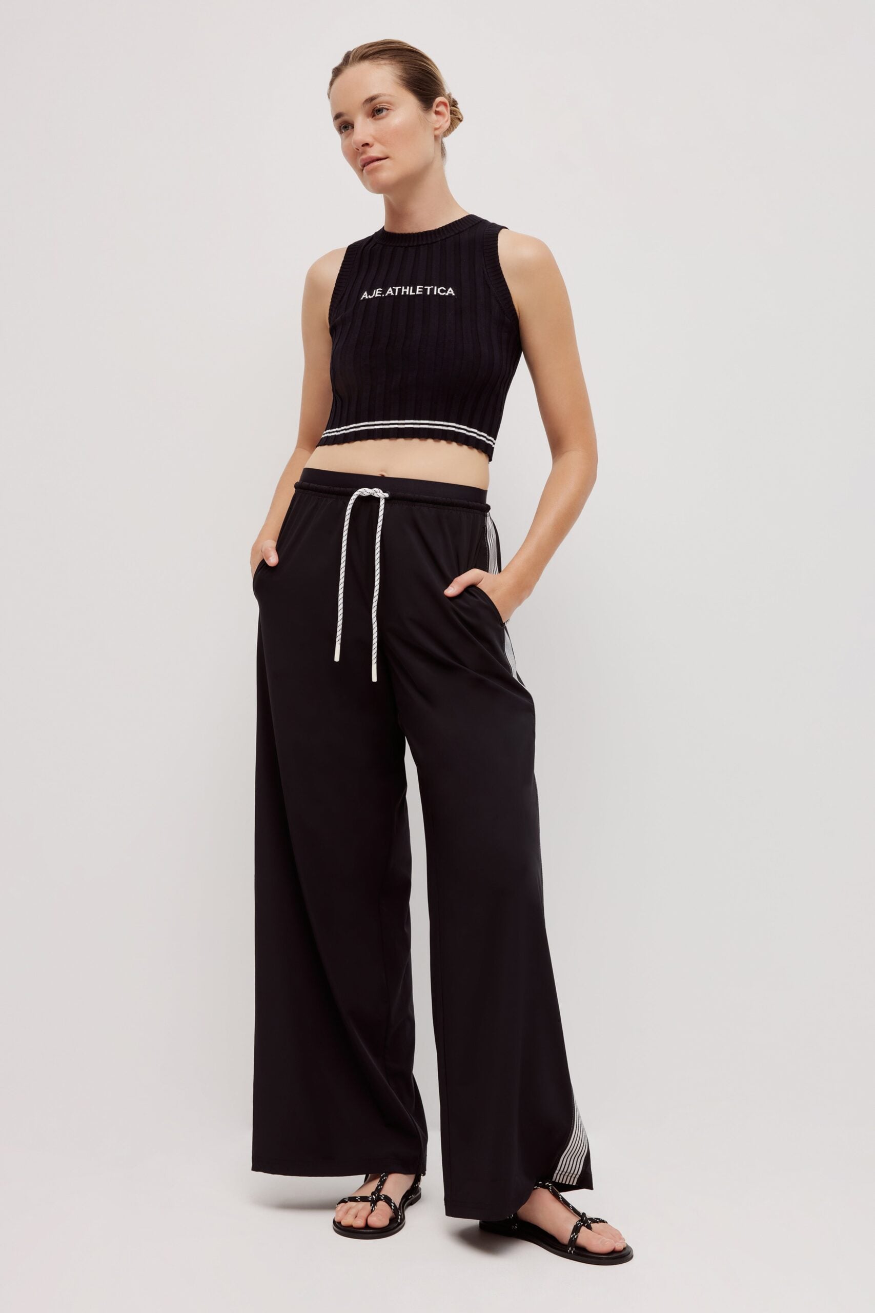 Aje Crop Knit Logo Tank 135 - Image 1