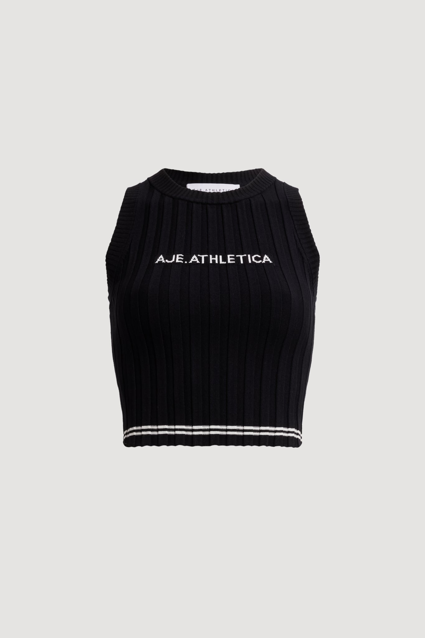 MNAJE270926190251034_2 Aje Crop Knit Logo Tank 135 - Image 2