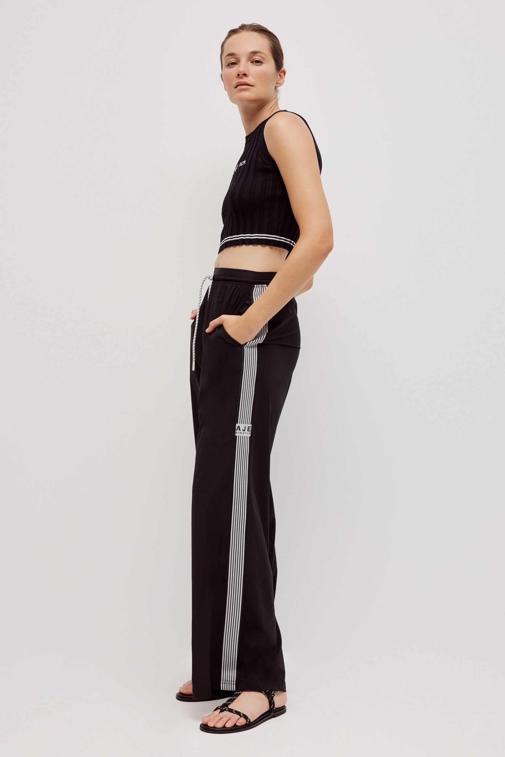 MNAJE270926190251034_3 Aje Crop Knit Logo Tank 135 - Image 3