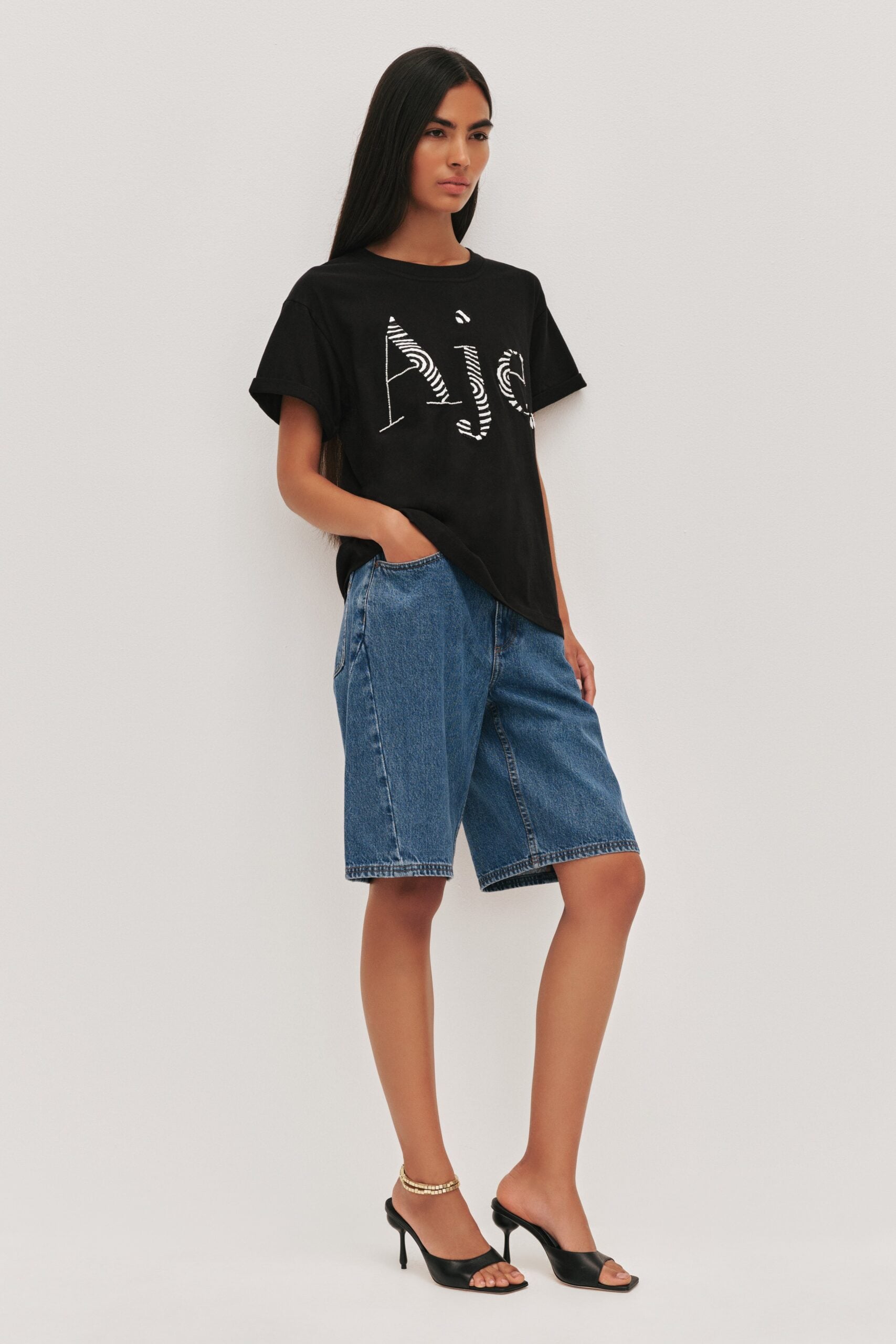 MNAJE270926190251036_2 Aje Core Raffia Logo Tee - Image 2