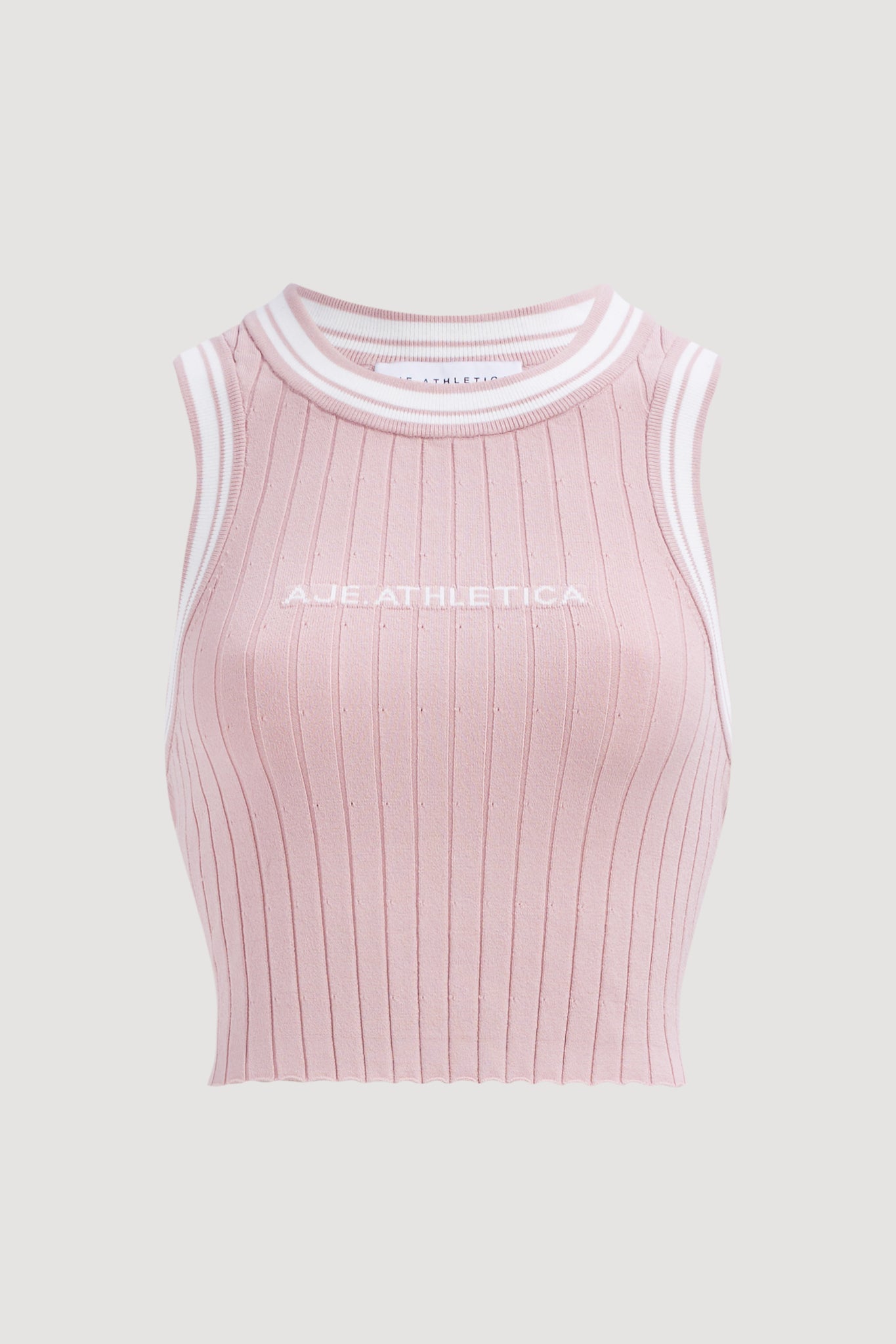 MNAJE270926190251039_2 Aje Contrast Rib Knit Tank 135 - Image 2